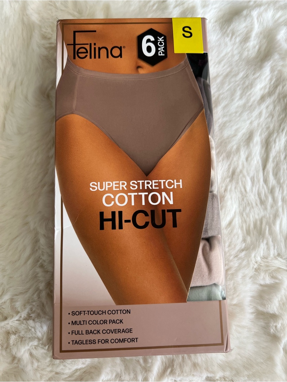 Felina Hi-Cut Super Stretch Cotton Briefs (6 Pack) #49
